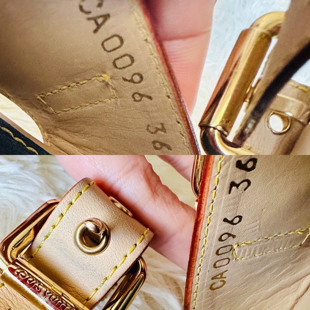 Authentic Louis Vuitton Wedge Sandals - Picture 5 of 12